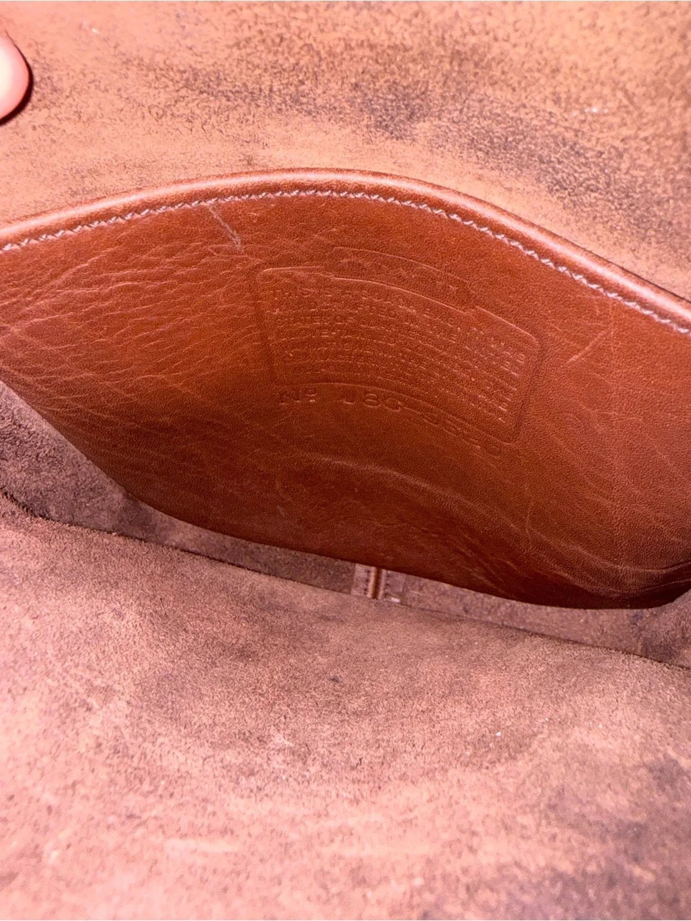 Vintage Coach Compact Pouch- Mahogany